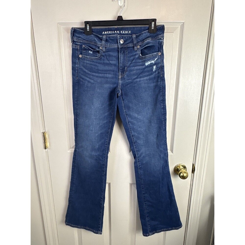 American Eagle Kick Boot Jeans Women Size 6 Medium Wash - 253